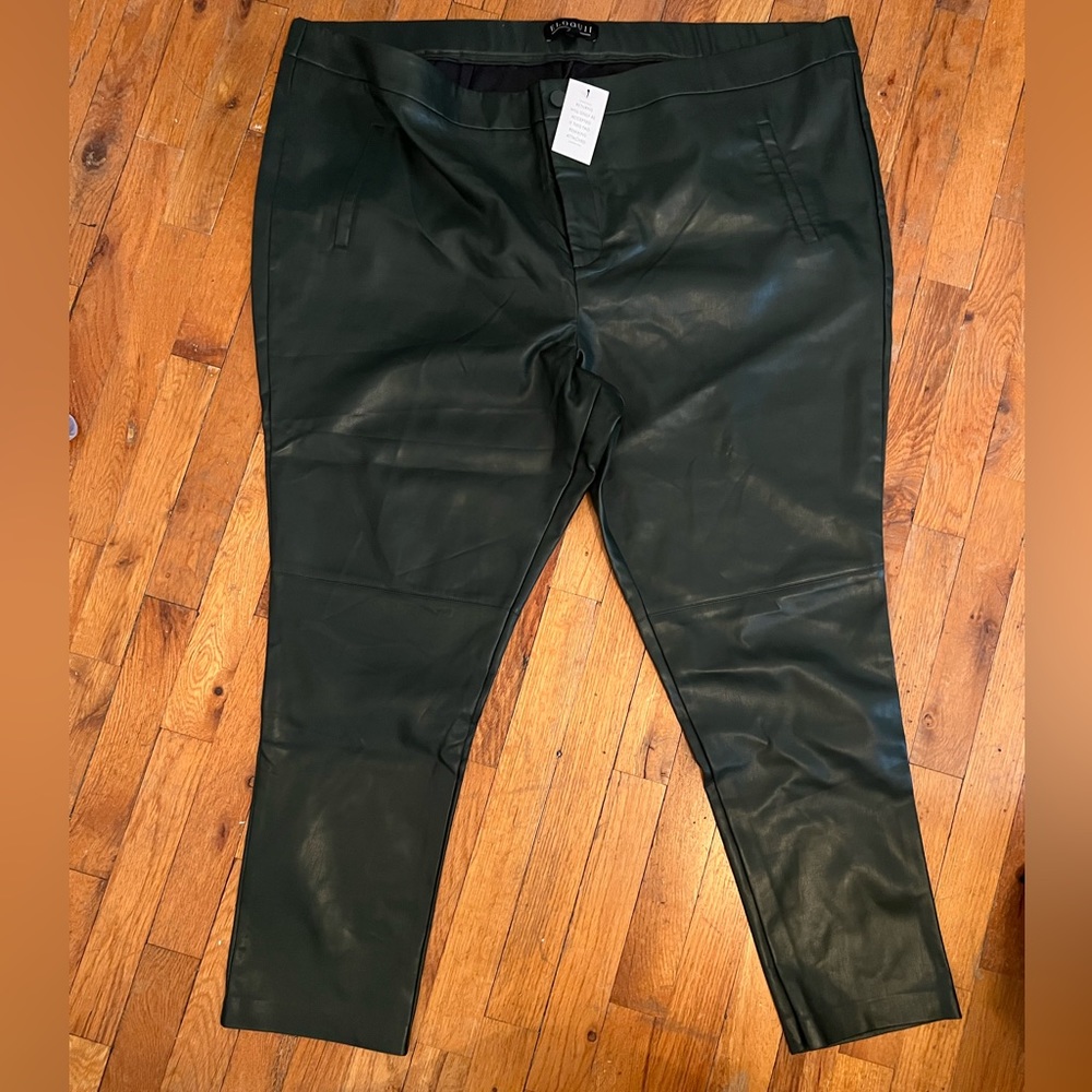 Plus size ELOQUII leather pants